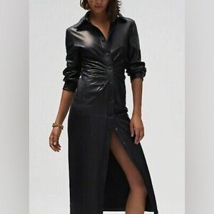 Zara faux leather dress 2969 288